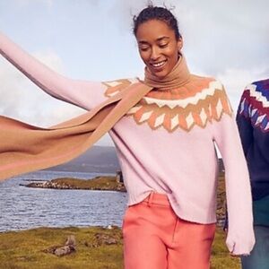 New fair isle j crew turtleneck sweater. Sz xl